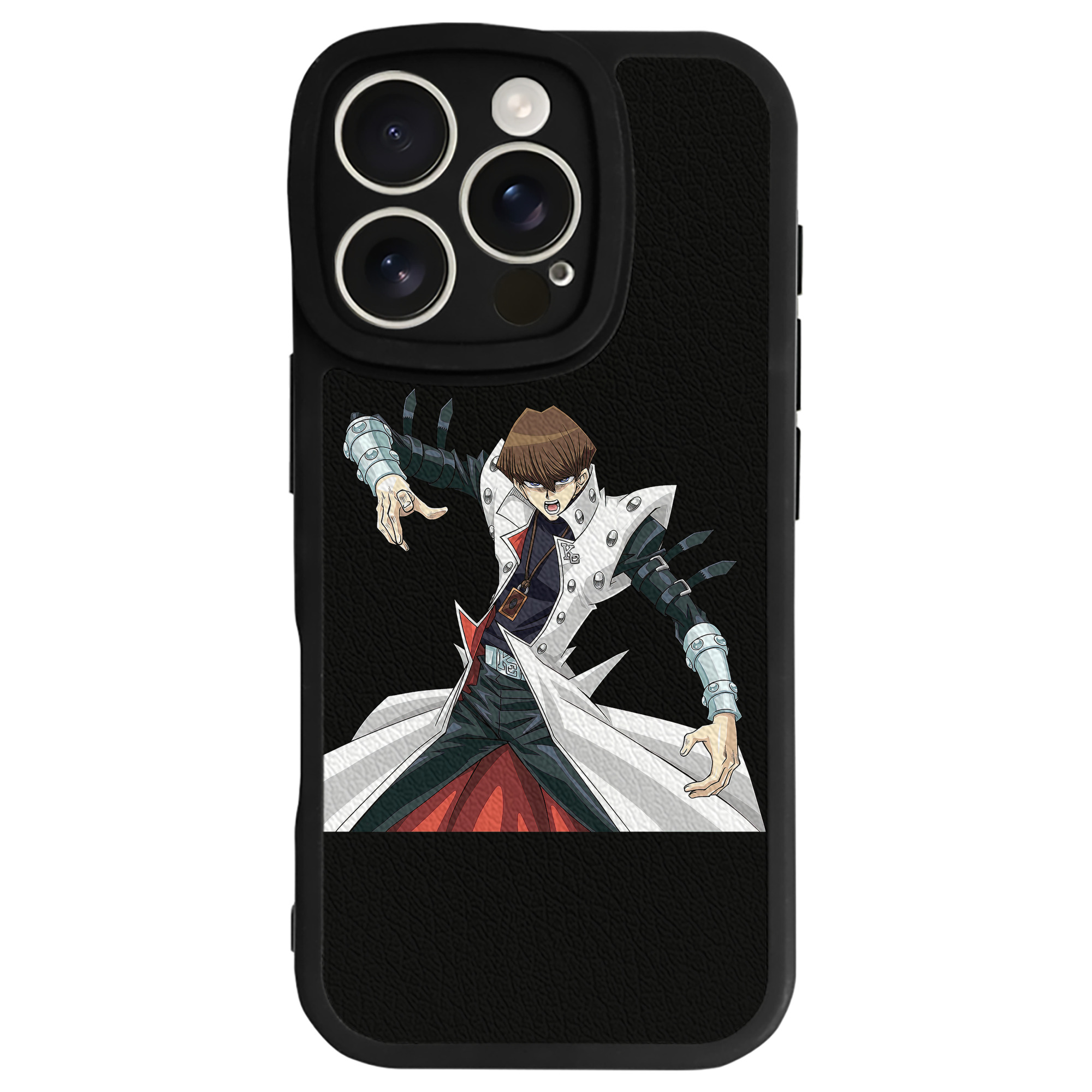 （画像用） 遊☆戯☆王 Yu-Gi-Oh! 【iPhone 16シリーズ対応】シリコンスマホケース（レザー調） 材質：シリコン